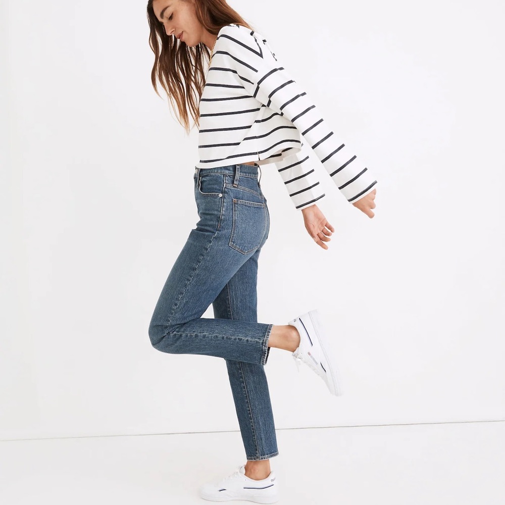 Madewell Size 27 Classic Straight Jean in Corson Wash Blue Denim NA926
